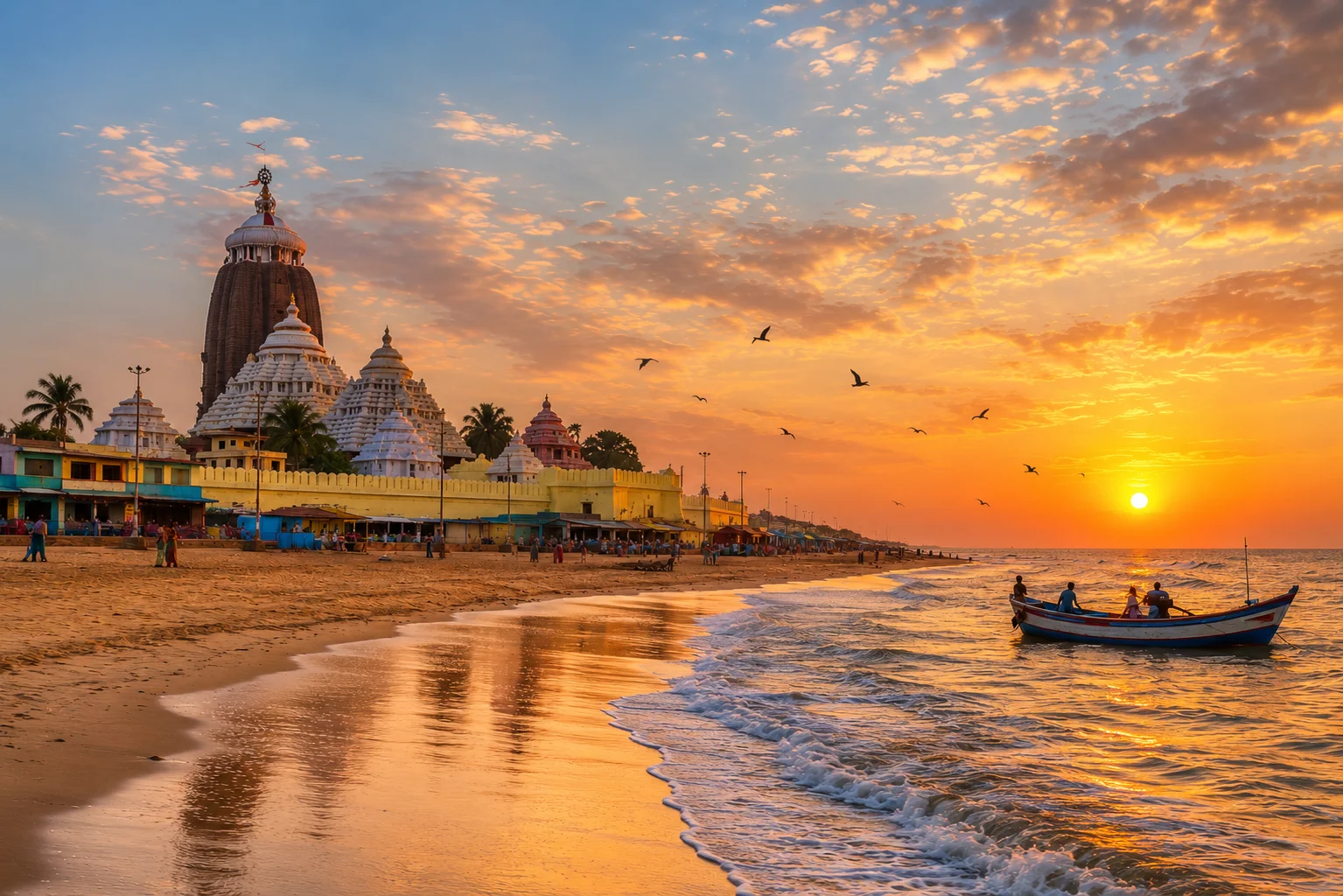 Spiritual atmosphere in Puri near Jagannath Temple